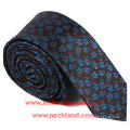 Artesanato De Seda Artesanal Jacquard Wove Floral Skinny Tie Manufacturing Business